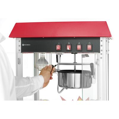 Stroj na výrobu popcornu, HENDI, Červená, 230V/1155W, 560x420x(H)760mm | 282748